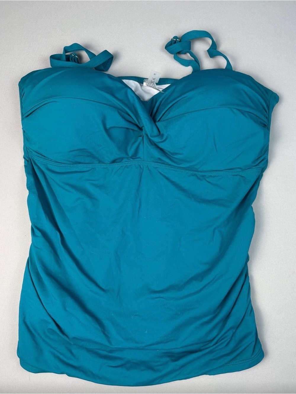 Holipick Swim Top Women’s Padded Tank Teal Blue Fitted XL - Beach, Pool, Resort